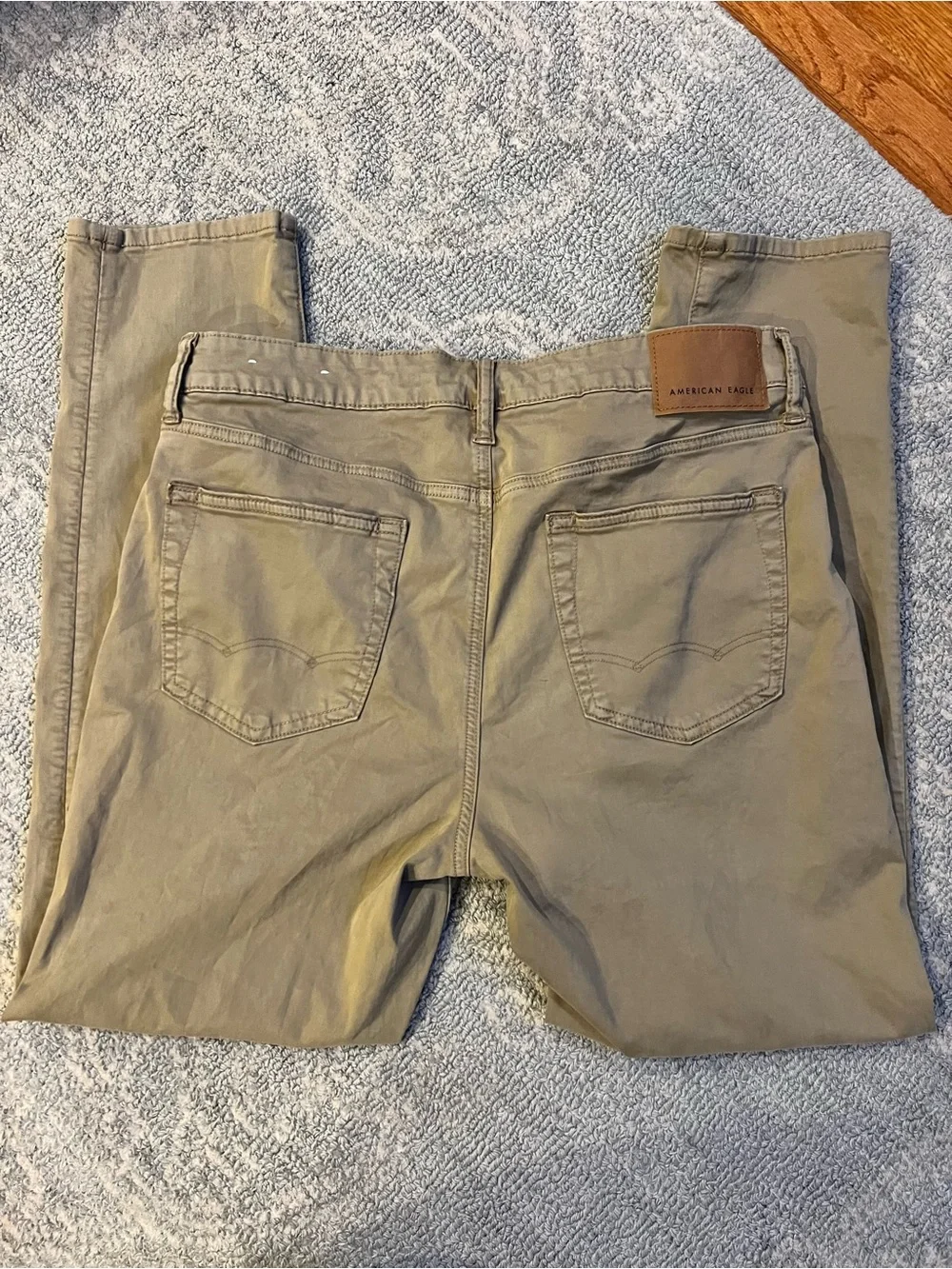 American Eagle Outfitters Olive-Tan Straight Pants